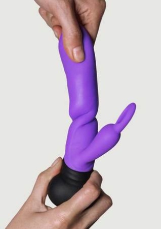 Мини вибратор-кролик Bonnie & Clyde от Adrien Lastic 19.7 * 3.6 см лиловый